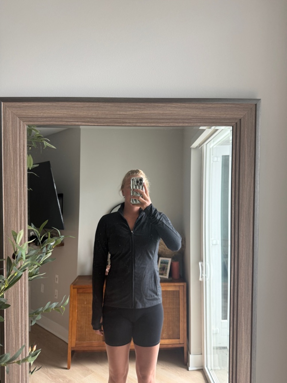 GAP Black Full-Zip Athletic Jacket